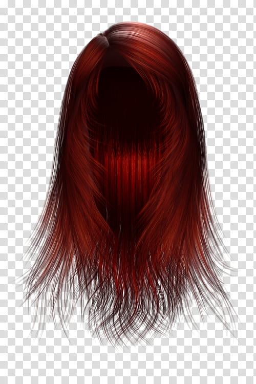 Hair Texture Renders , long brown wig transparent background PNG clipart