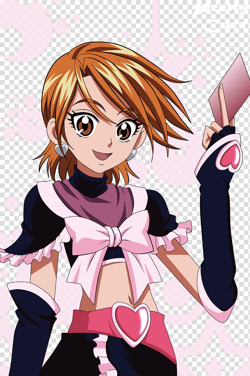 Pretty Cure Nagisa, female holding card illustration transparent background PNG clipart