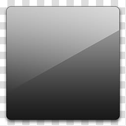 Glossy Standard  , square gray and black icon art transparent background PNG clipart