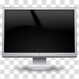 iKons Monitors, silver iMac transparent background PNG clipart