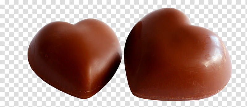 two heart-shaped chocolates transparent background PNG clipart