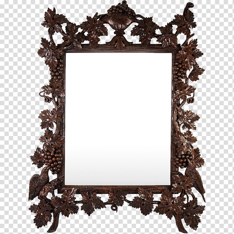 Brown Background Frame, Frames, Wood Carving, Antique, Mirror, Grapevines, Wall, Calligraphy transparent background PNG clipart