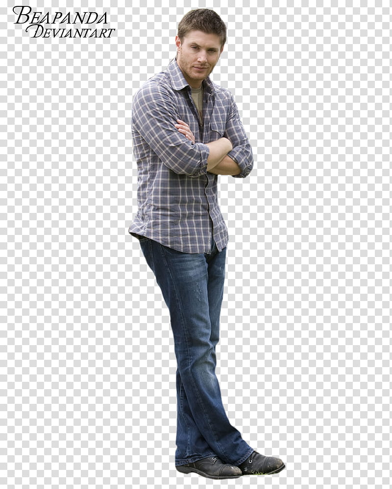 Jensen Ackles, man crossing his arms transparent background PNG clipart