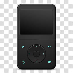 Amakrits s, black MP player icon art transparent background PNG clipart