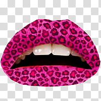Lips Labios, pink jaguar skin lips transparent background PNG clipart