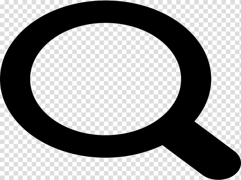 Magnifying Glass Symbol, Magnifier, Zooming User Interface, Search Box, Magnification, Computer, Circle, Black And White transparent background PNG clipart