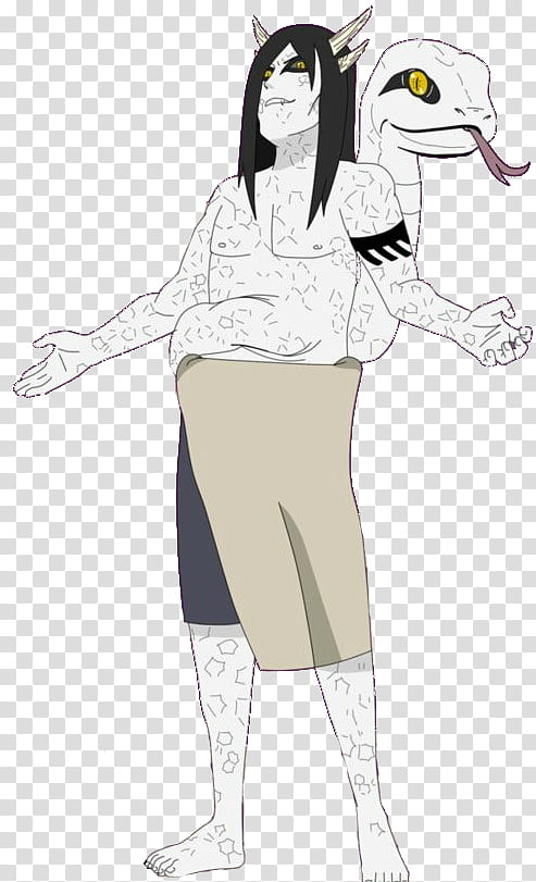 Orochimaru Sennin Mode Transparent Background Png Clipart Hiclipart - naruto sage mode shirt roblox