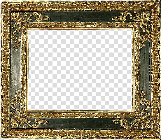 Antique Frames s, brown and black wooden border transparent background PNG clipart