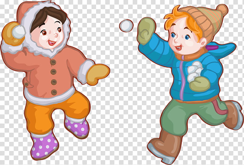 Kids Playing, Child, Cartoon, Winter
, Snowman, Playing With Kids, Sharing, Toddler transparent background PNG clipart