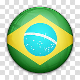 World Flag Icons, Brazil logo transparent background PNG clipart