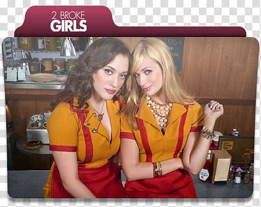 TV Series Folders Update ,  Broke Girls icon transparent background PNG clipart