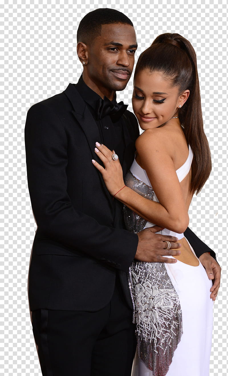 Ariana Grande and Big Sean at Grammys  transparent background PNG clipart