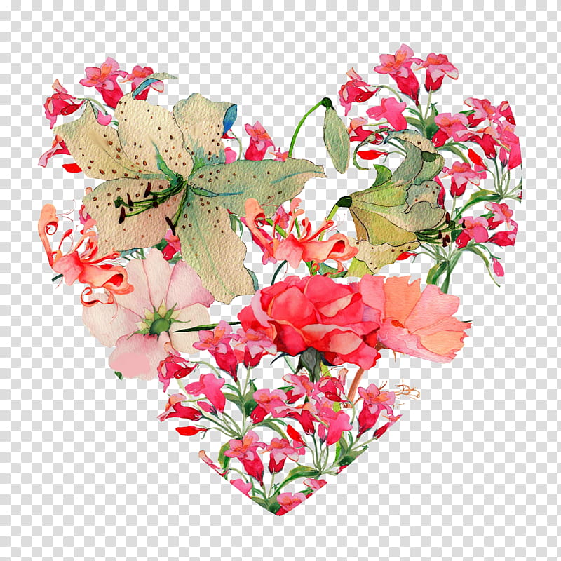 Bouquet Of Flowers Drawing, Heart, Valentines Day, Floral Design, Watercolor Painting, Doodle, Cut Flowers, Floristry transparent background PNG clipart