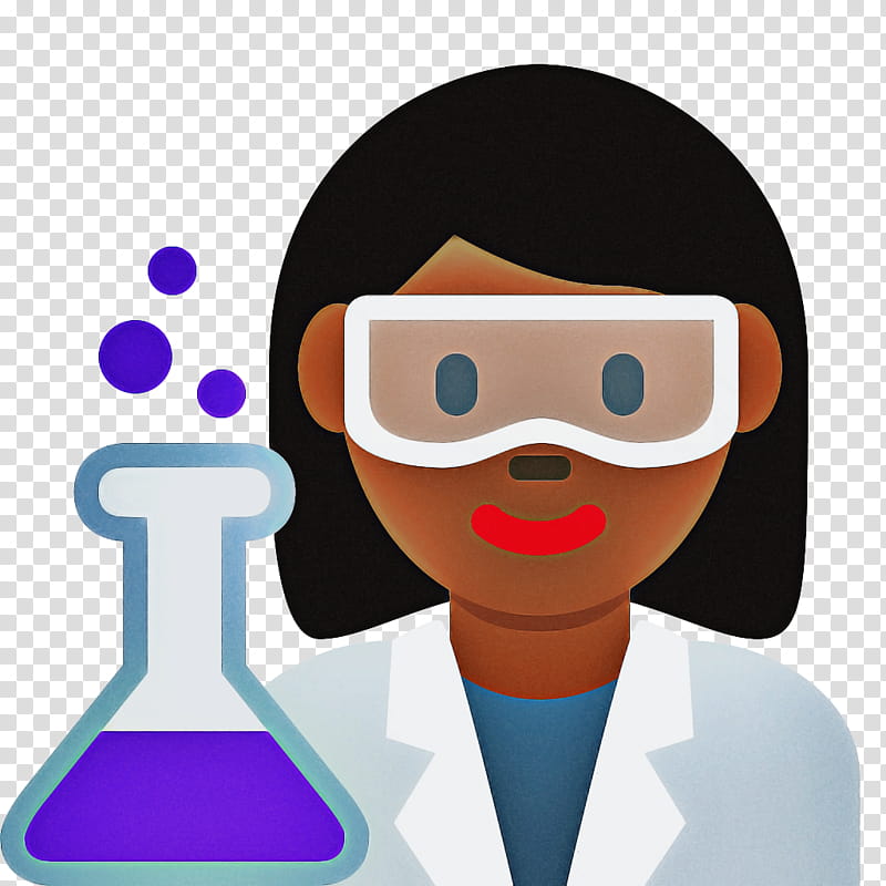 Emoji, Woman, Scientist, Science, Research, Women In Stem Fields, Girl, Dark Skin transparent background PNG clipart
