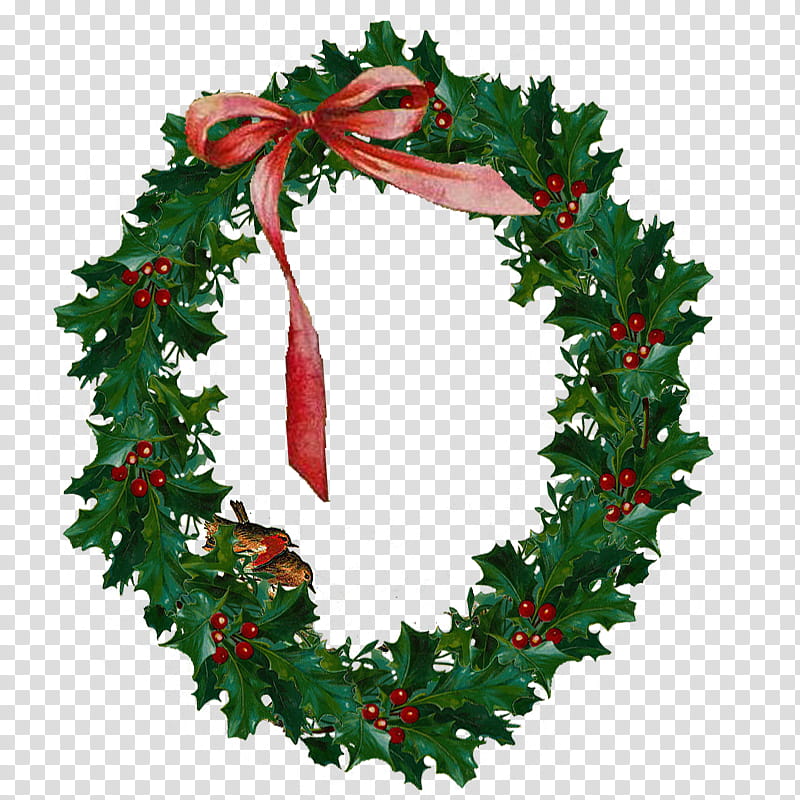 Christmas decoration, Holly, Wreath, Leaf, Tree, Plant, Flower, Ivy transparent background PNG clipart