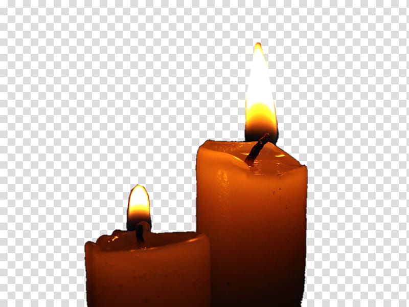 , two brown candles transparent background PNG clipart