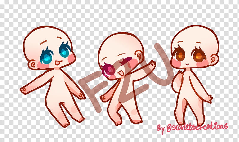 chibi couple body base