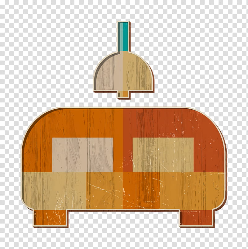 Home Decoration icon Sofa icon, Orange, Wood, Furniture transparent background PNG clipart