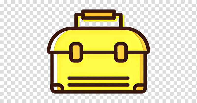 Tool Boxes Hand tool Transparency, Cartoon, Spanners, Yellow, Line transparent background PNG clipart