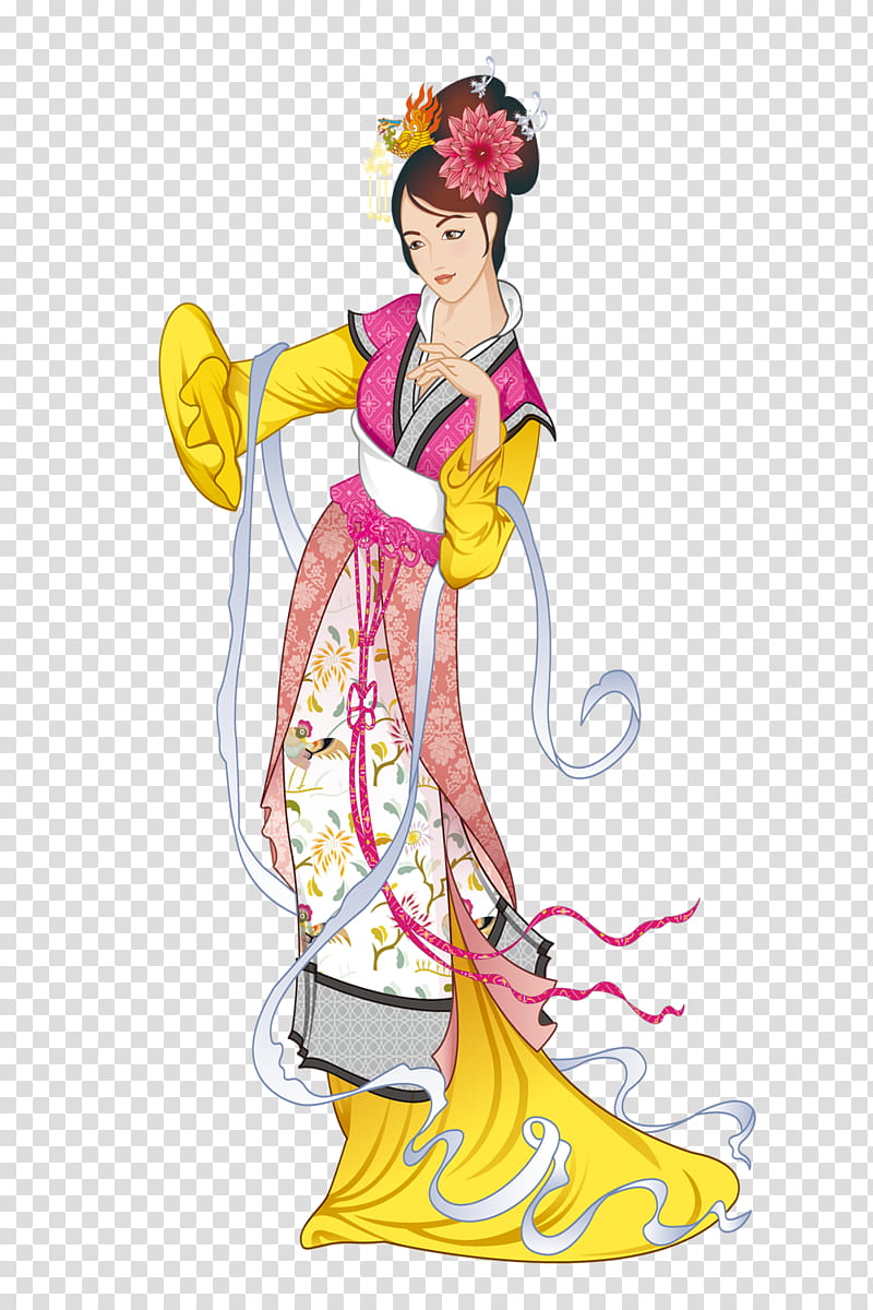 Festival, Midautumn Festival, Change, Bijin, Cartoon, Drawing, Woman, Four Beauties transparent background PNG clipart