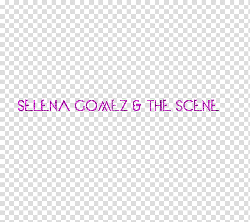 Selena Gomez and The Scene text transparent background PNG clipart