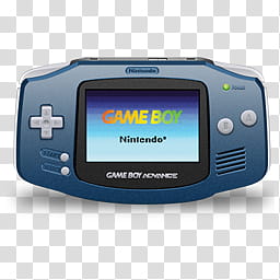 Game Boy Advance Icon, Gameboy Blue (shadow) x transparent background PNG clipart