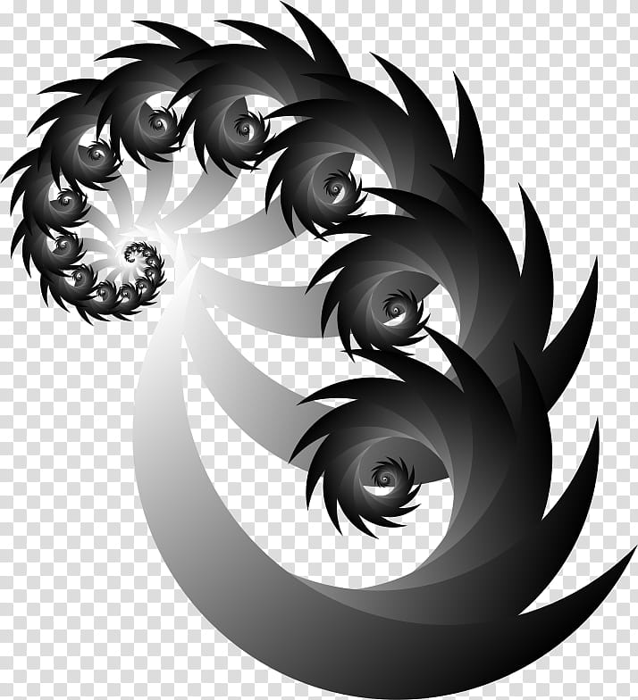 Eye Symbol, Drawing, Line Art, Fractal, Blackandwhite transparent background PNG clipart