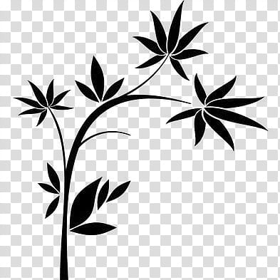 Flowers  PS Brushes, black plant art transparent background PNG clipart