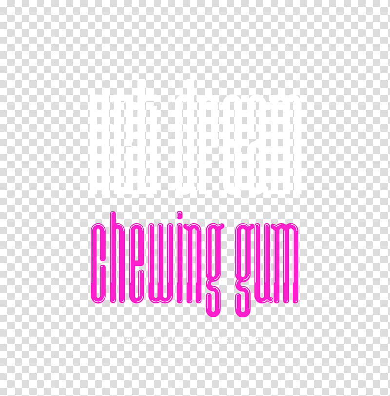 NCT DREAM Chewing Gum Logo, Net Dream text transparent background PNG clipart