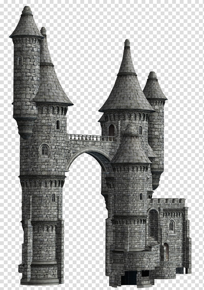 Fantasy Castles  , gray castle scale transparent background PNG clipart
