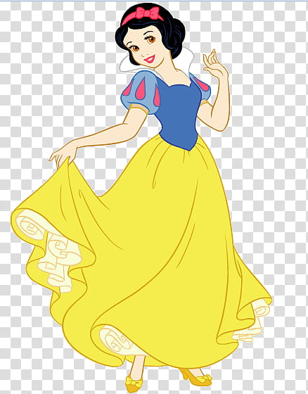 Disney Snow White, Snow White holding her skirt illustration transparent background PNG clipart