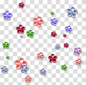 Decorations for shop, assorted-color flower gemstones transparent background PNG clipart thumbnail