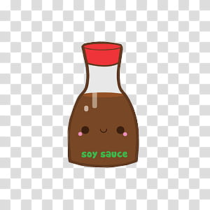 st Kawaii Japanese Food, soy sauce transparent background PNG clipart
