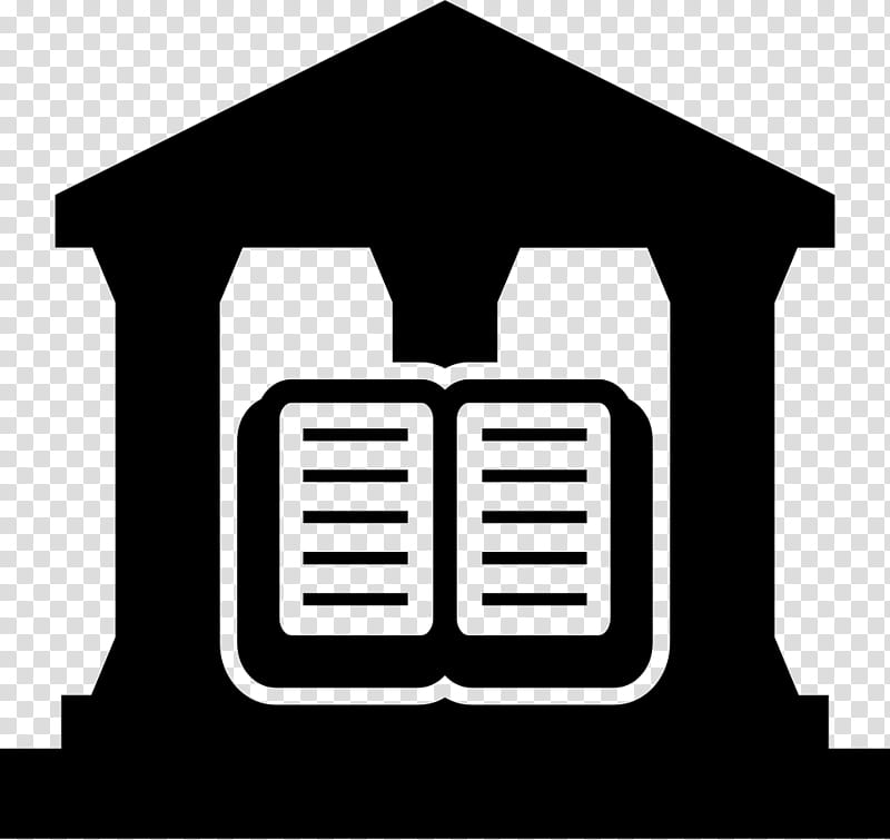 Book Black And White, Library, Building, Share Icon, Literature, Reading, Church, Text transparent background PNG clipart