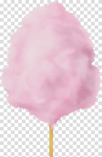 cotton candy pink dessert food, Watercolor, Paint, Wet Ink transparent background PNG clipart