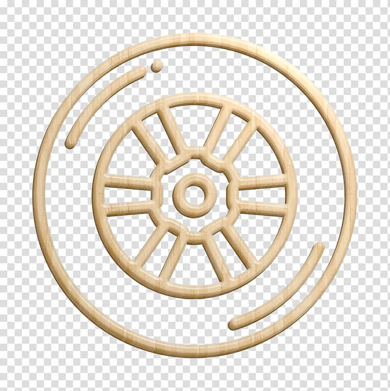 Motor sports icon Tyre icon Wheel icon, Spoke, Rim, Auto Part, Automotive Wheel System, Metal, Brass, Circle transparent background PNG clipart