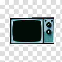 ONE, vintage gray and black TV transparent background PNG clipart