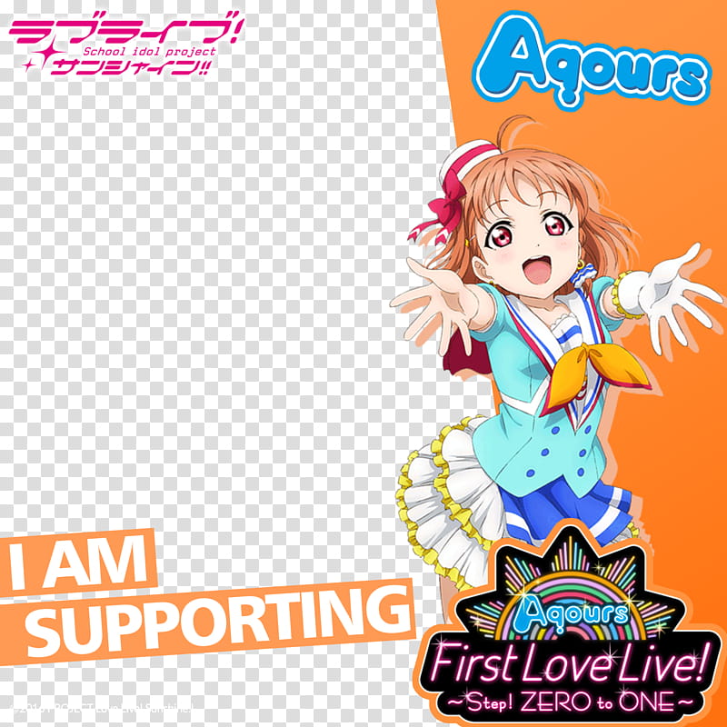 Aqours FLL Frame Chika Takami transparent background PNG clipart