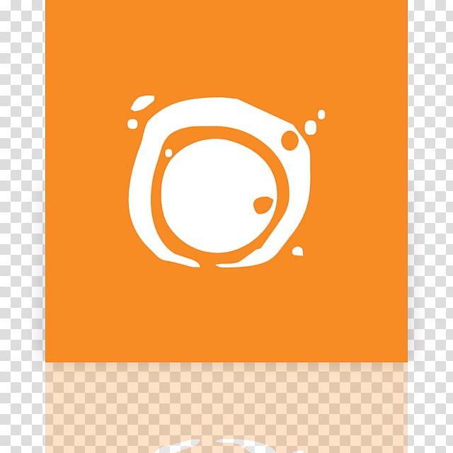 Metro UI Icon Set  Icons, Crunchyroll_mirror, white and orange transparent background PNG clipart