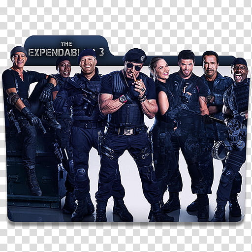 The Expendables Collection   Folder Icon, The Expendables  () transparent background PNG clipart
