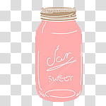 , pink mason jar transparent background PNG clipart