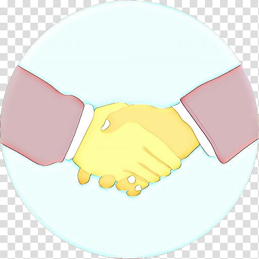 Handshake, Yellow, Pink, Gesture, Cartoon, Plate, Finger, Dishware transparent background PNG clipart
