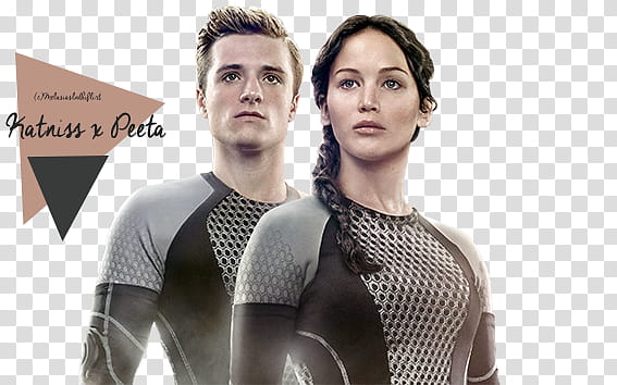 Peeta Katniss The Hunger Games Catching Fire transparent background PNG clipart