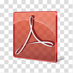 D Glass Adobe CS Icons, Acrobat Reader transparent background PNG clipart