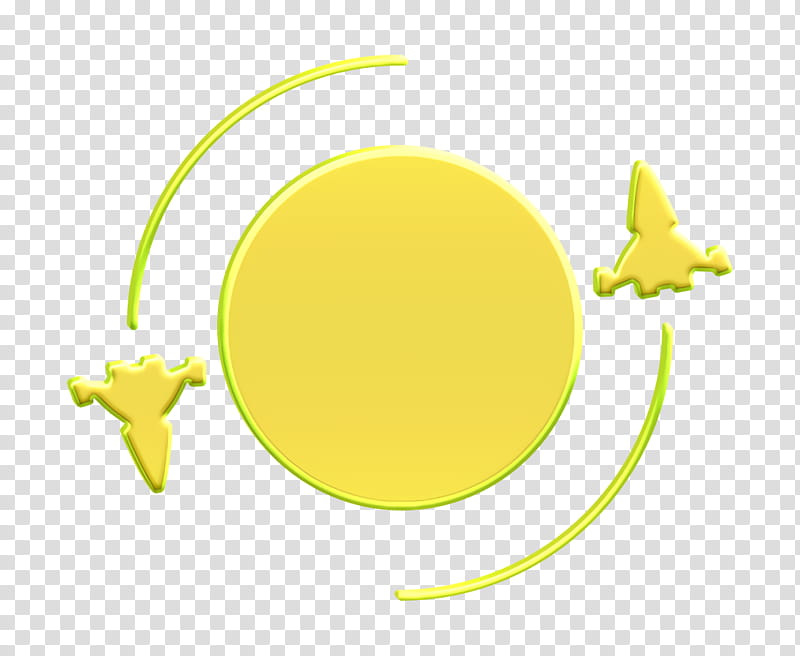 fleet icon orbit icon planet icon, Ship Icon, Spaceship Icon, Yellow, Green, Circle, Leaf, Atmosphere, Astronomical Object, Crescent transparent background PNG clipart