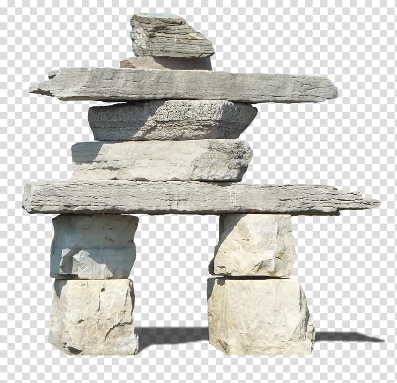 Rock Inukshuk, white and gray wooden plank lot transparent background PNG clipart