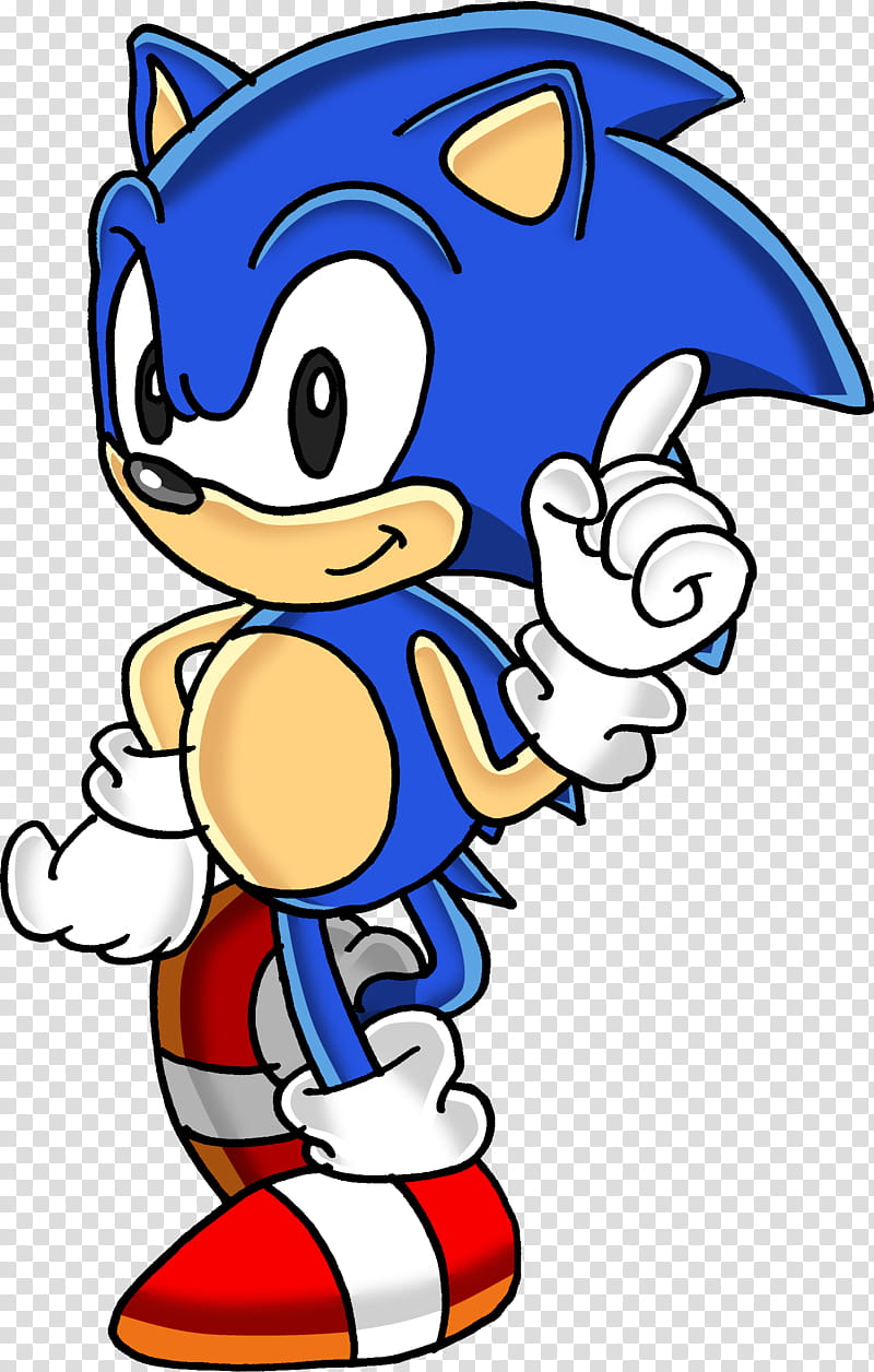 Classic Sonic The Hedgehog, blue and red Sonic Hedgehog character illustration transparent background PNG clipart