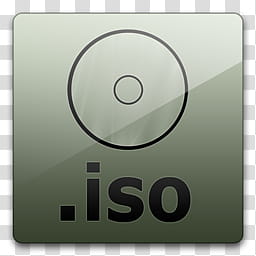 Glossy Standard  , .iso file name transparent background PNG clipart