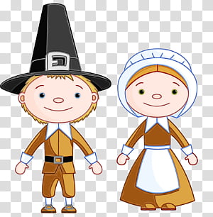 Thanksgiving, Watercolor, Paint, Wet Ink, Boy, Notebook, Pilgrim Couple, California transparent background PNG clipart thumbnail