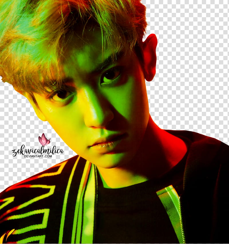 EXO Chanyeol The Power Of Music, man wearing black top transparent background PNG clipart